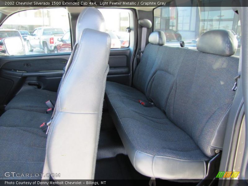Light Pewter Metallic / Graphite Gray 2002 Chevrolet Silverado 1500 Extended Cab 4x4