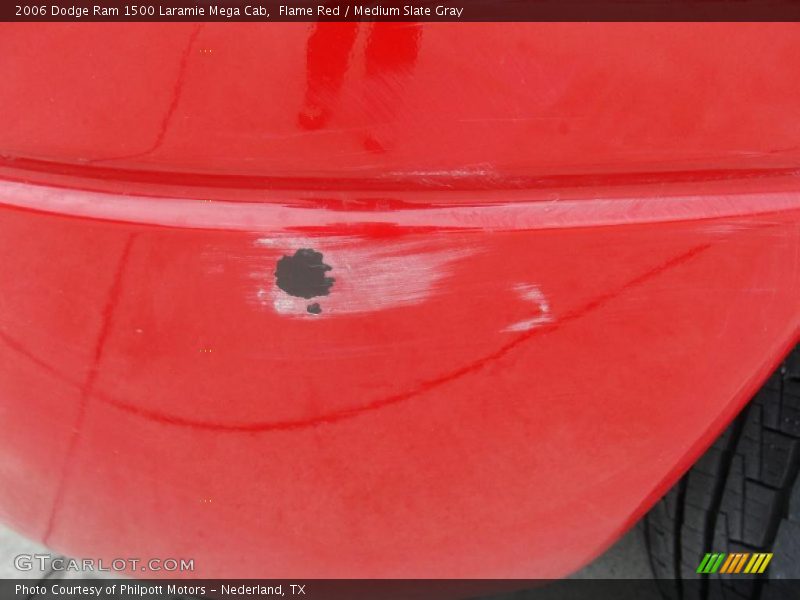 Flame Red / Medium Slate Gray 2006 Dodge Ram 1500 Laramie Mega Cab