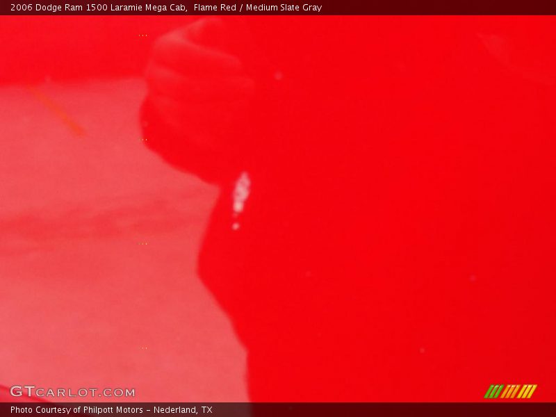 Flame Red / Medium Slate Gray 2006 Dodge Ram 1500 Laramie Mega Cab
