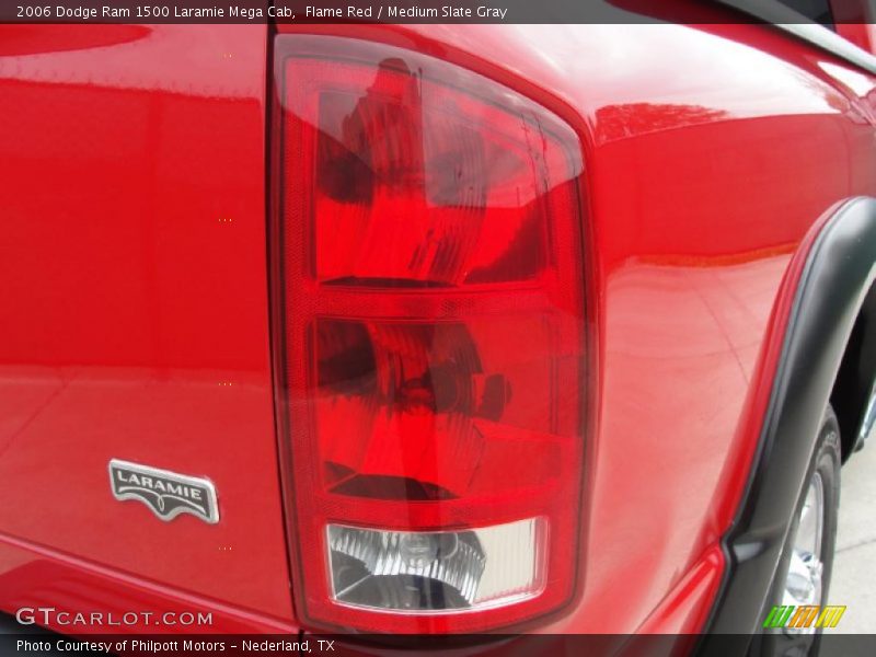 Flame Red / Medium Slate Gray 2006 Dodge Ram 1500 Laramie Mega Cab