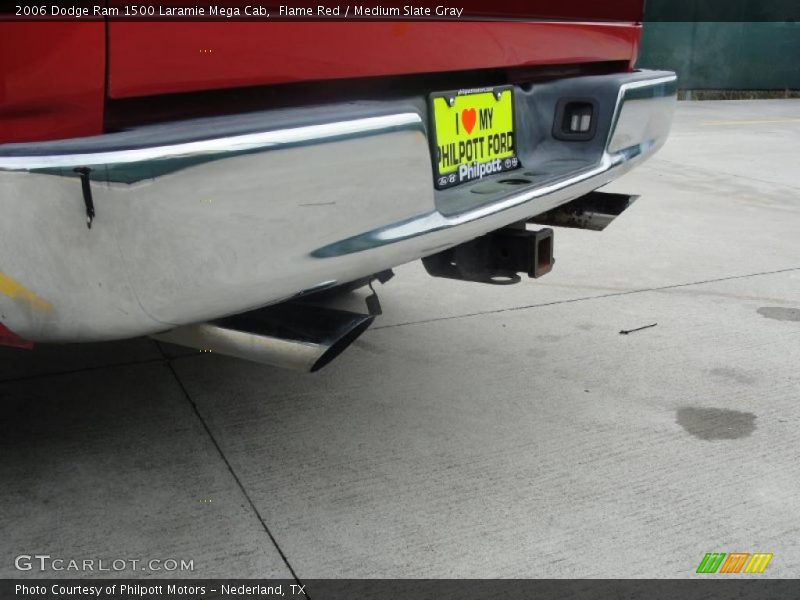 Flame Red / Medium Slate Gray 2006 Dodge Ram 1500 Laramie Mega Cab