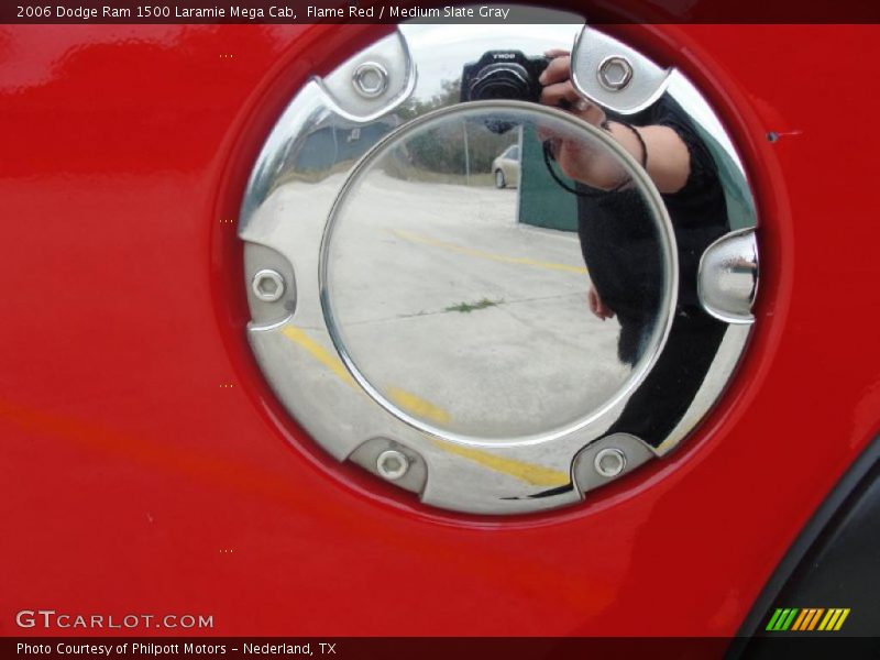 Flame Red / Medium Slate Gray 2006 Dodge Ram 1500 Laramie Mega Cab