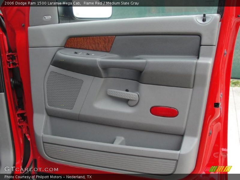 Flame Red / Medium Slate Gray 2006 Dodge Ram 1500 Laramie Mega Cab