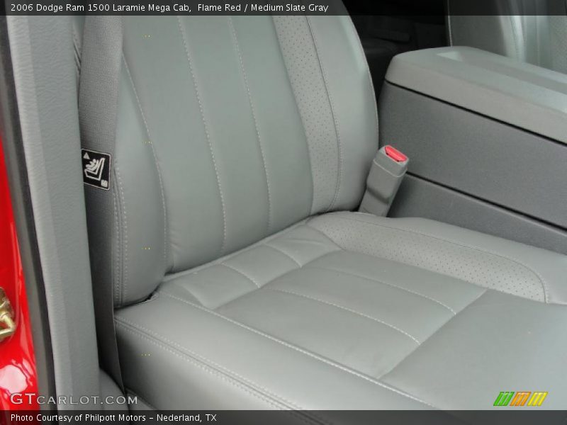 Flame Red / Medium Slate Gray 2006 Dodge Ram 1500 Laramie Mega Cab