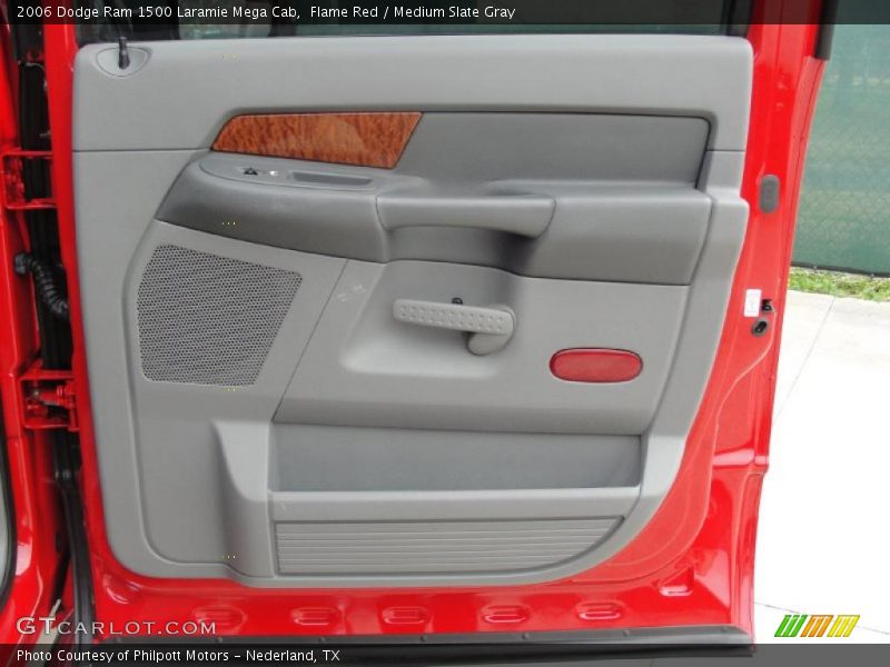 Flame Red / Medium Slate Gray 2006 Dodge Ram 1500 Laramie Mega Cab