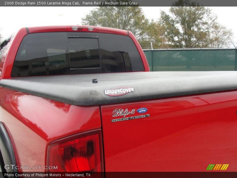 Flame Red / Medium Slate Gray 2006 Dodge Ram 1500 Laramie Mega Cab