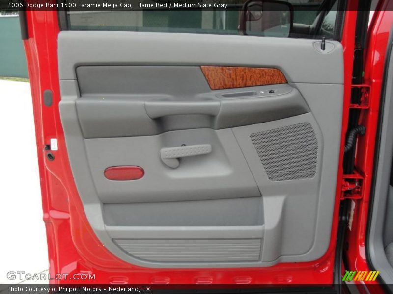 Flame Red / Medium Slate Gray 2006 Dodge Ram 1500 Laramie Mega Cab