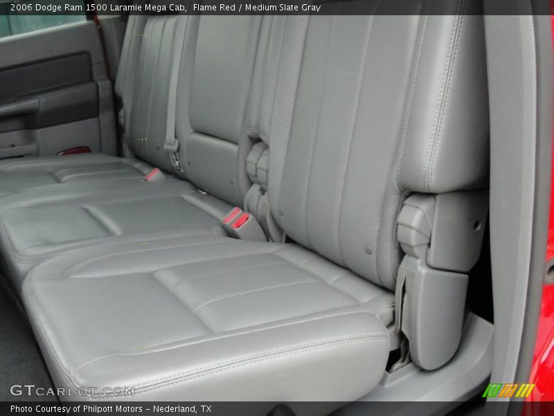 Flame Red / Medium Slate Gray 2006 Dodge Ram 1500 Laramie Mega Cab
