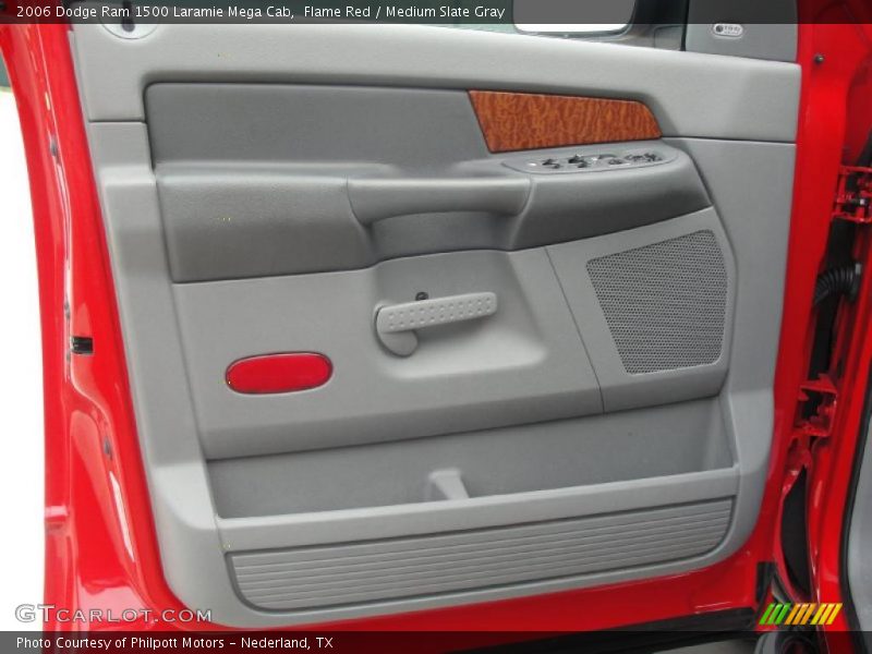 Flame Red / Medium Slate Gray 2006 Dodge Ram 1500 Laramie Mega Cab