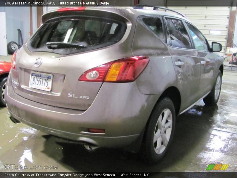 Tinted Bronze Metallic / Beige 2009 Nissan Murano SL AWD