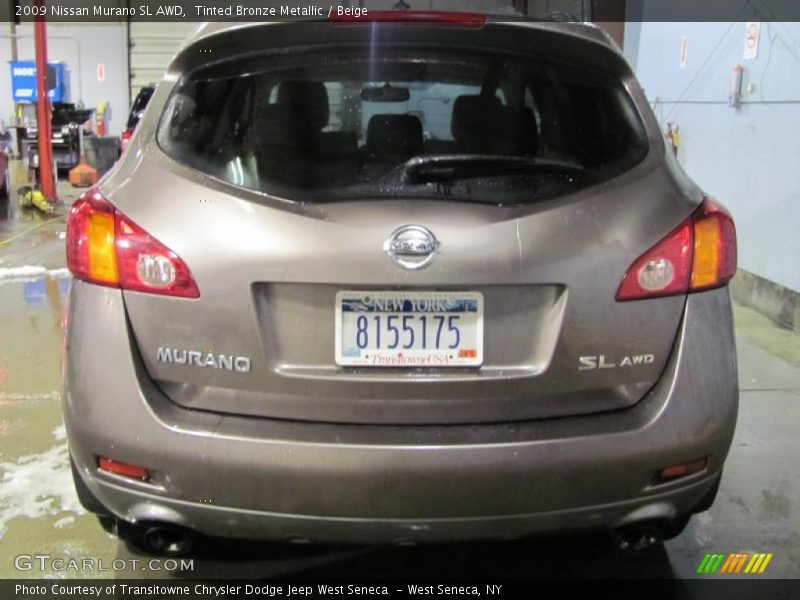 Tinted Bronze Metallic / Beige 2009 Nissan Murano SL AWD