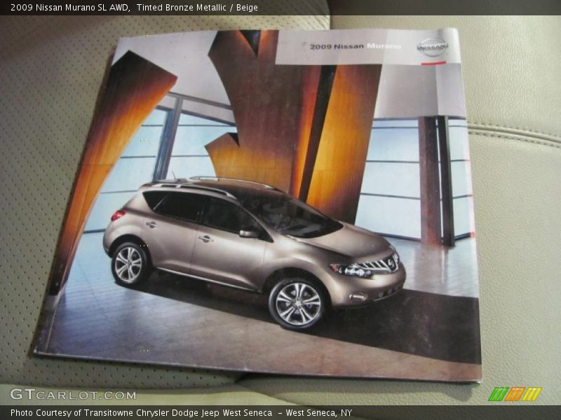Tinted Bronze Metallic / Beige 2009 Nissan Murano SL AWD