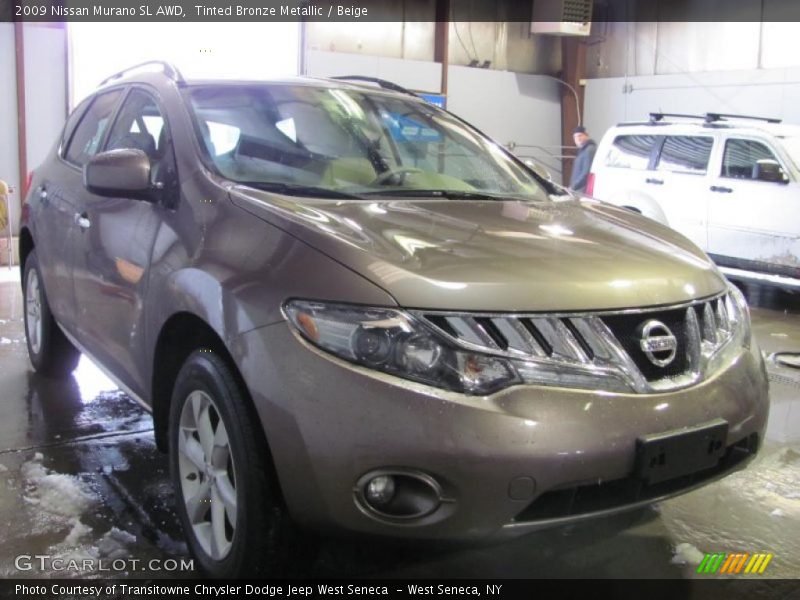 Tinted Bronze Metallic / Beige 2009 Nissan Murano SL AWD