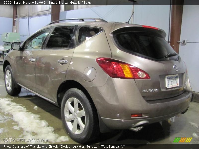 Tinted Bronze Metallic / Beige 2009 Nissan Murano SL AWD