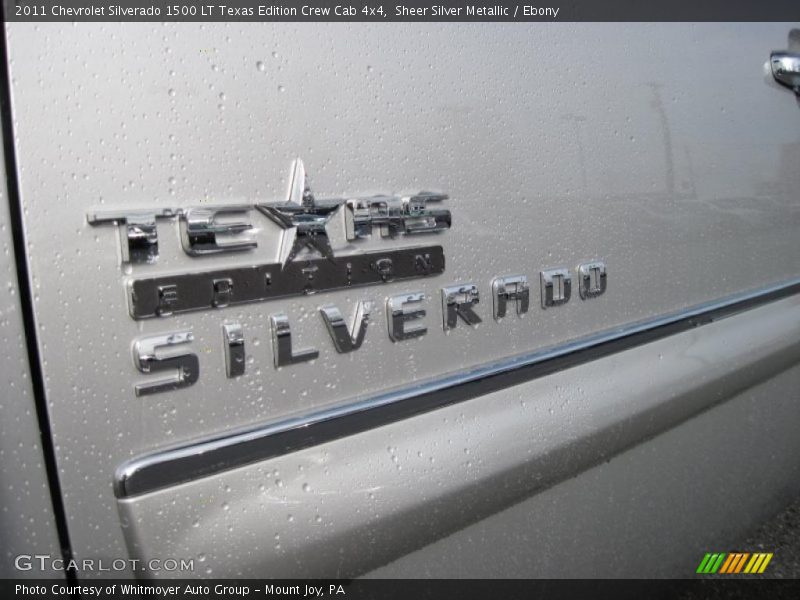 Sheer Silver Metallic / Ebony 2011 Chevrolet Silverado 1500 LT Texas Edition Crew Cab 4x4