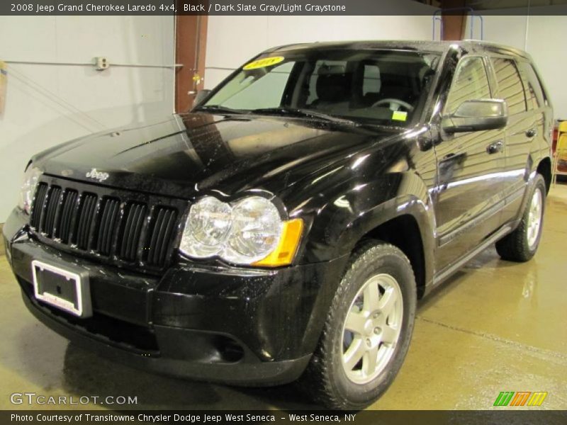 Black / Dark Slate Gray/Light Graystone 2008 Jeep Grand Cherokee Laredo 4x4
