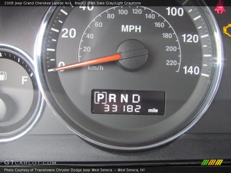 Black / Dark Slate Gray/Light Graystone 2008 Jeep Grand Cherokee Laredo 4x4