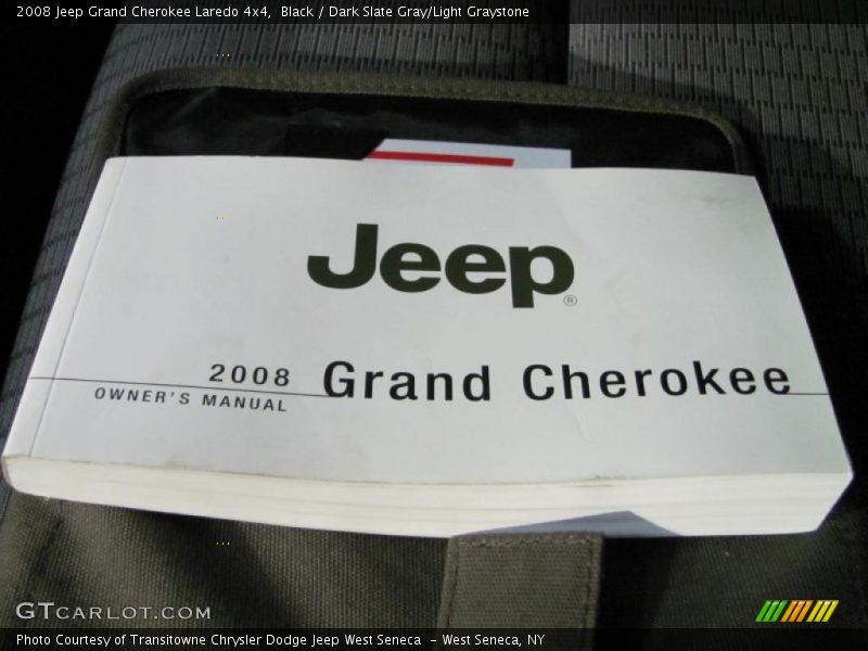 Black / Dark Slate Gray/Light Graystone 2008 Jeep Grand Cherokee Laredo 4x4