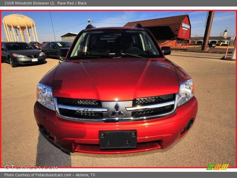 Rave Red / Black 2008 Mitsubishi Endeavor LS