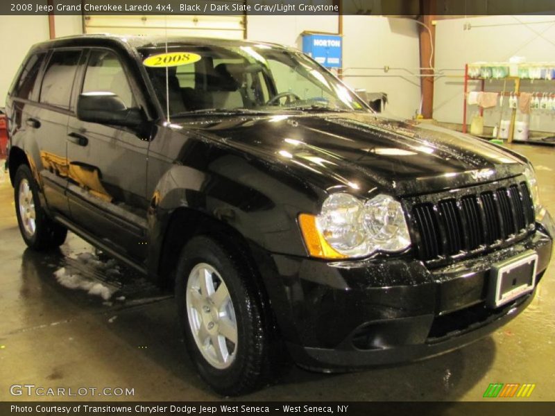 Black / Dark Slate Gray/Light Graystone 2008 Jeep Grand Cherokee Laredo 4x4