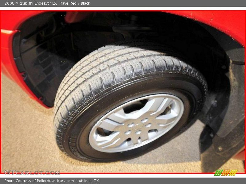 Rave Red / Black 2008 Mitsubishi Endeavor LS