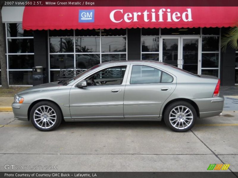 Willow Green Metallic / Beige 2007 Volvo S60 2.5T