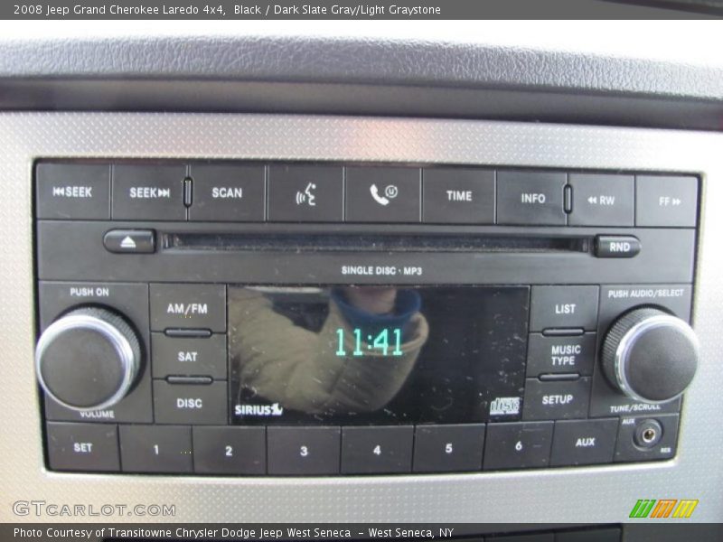 Black / Dark Slate Gray/Light Graystone 2008 Jeep Grand Cherokee Laredo 4x4