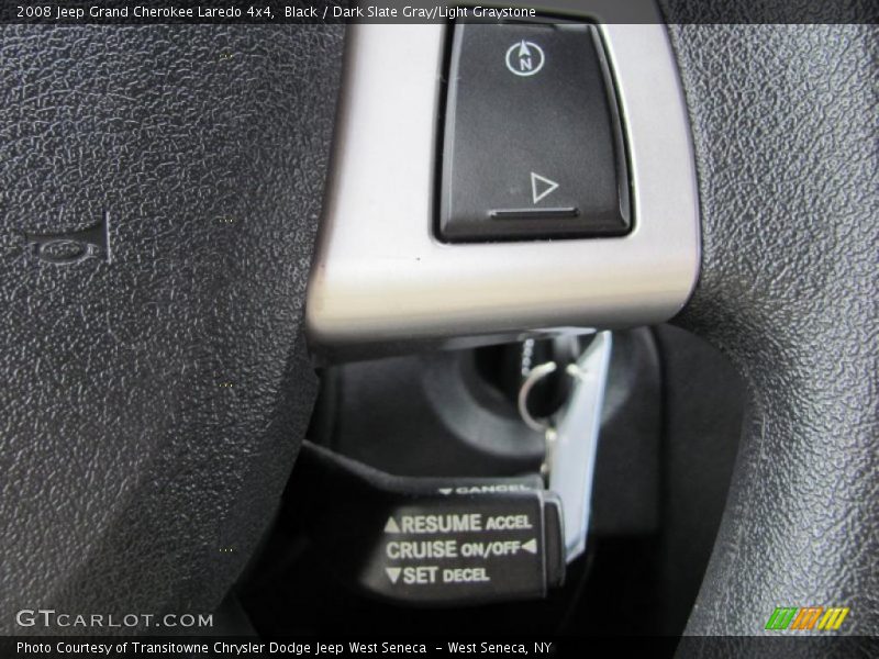 Black / Dark Slate Gray/Light Graystone 2008 Jeep Grand Cherokee Laredo 4x4