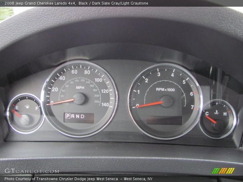 Black / Dark Slate Gray/Light Graystone 2008 Jeep Grand Cherokee Laredo 4x4