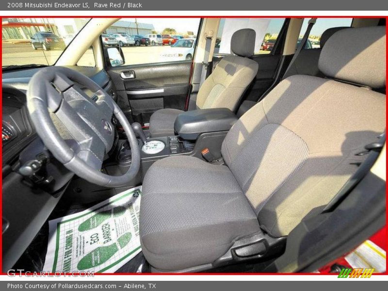 Rave Red / Black 2008 Mitsubishi Endeavor LS