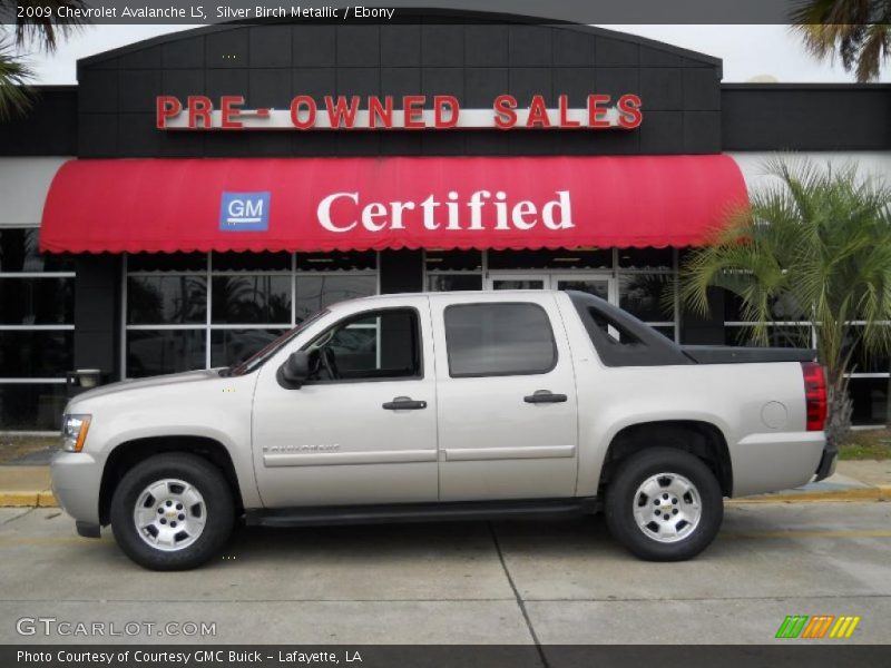 Silver Birch Metallic / Ebony 2009 Chevrolet Avalanche LS