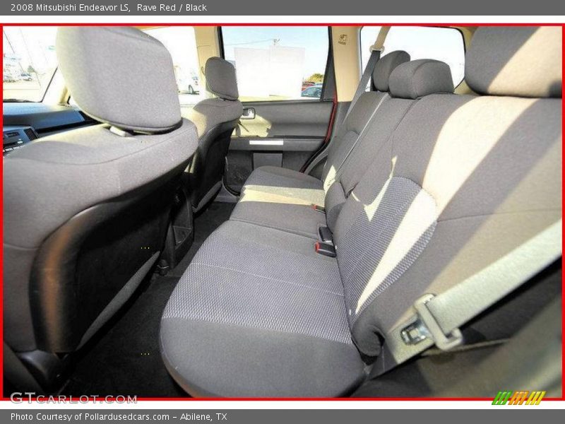 Rave Red / Black 2008 Mitsubishi Endeavor LS