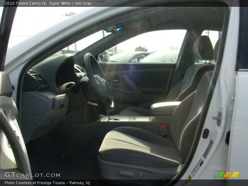 Super White / Ash Gray 2010 Toyota Camry LE