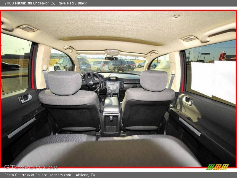 Rave Red / Black 2008 Mitsubishi Endeavor LS