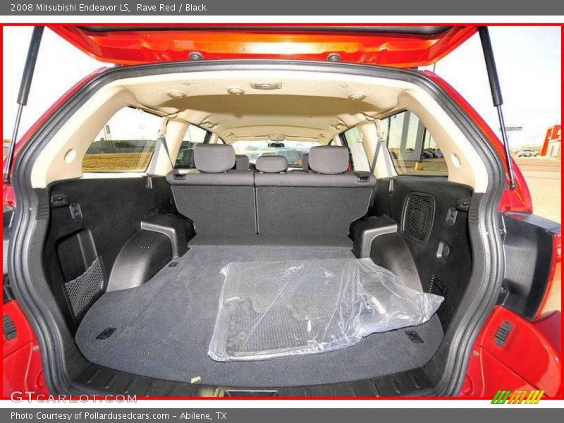 Rave Red / Black 2008 Mitsubishi Endeavor LS