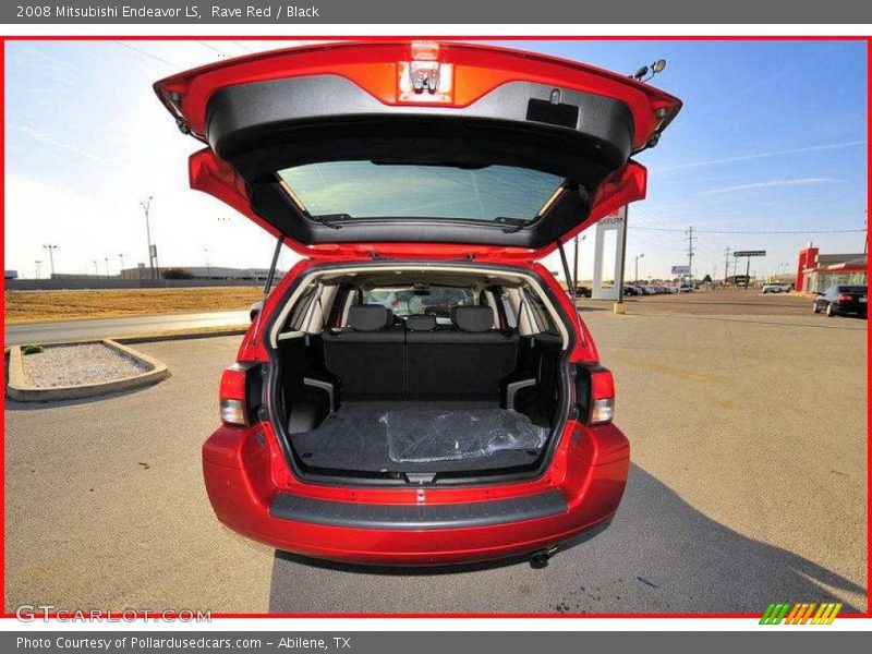Rave Red / Black 2008 Mitsubishi Endeavor LS