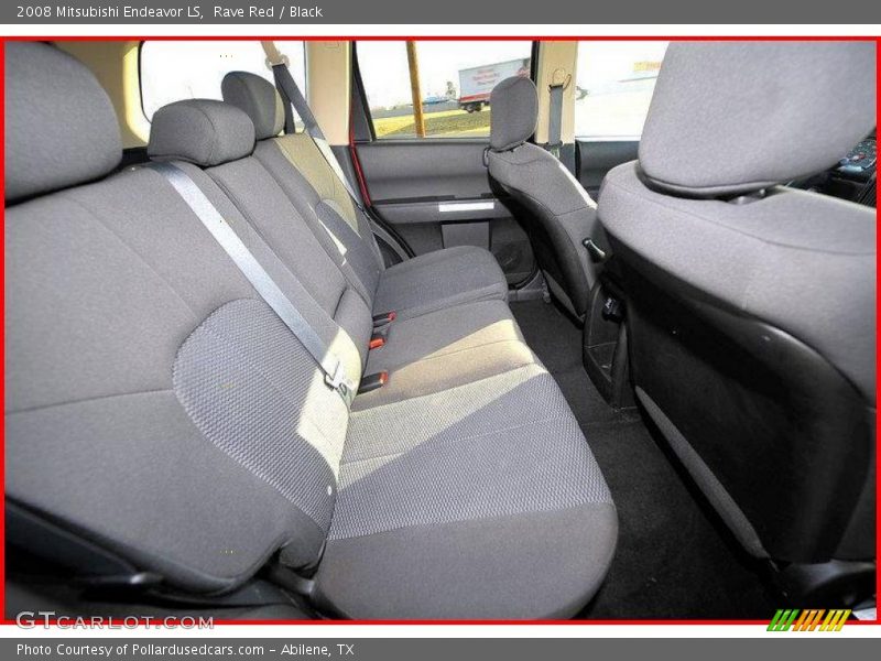 Rave Red / Black 2008 Mitsubishi Endeavor LS
