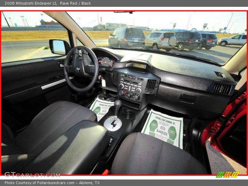 Rave Red / Black 2008 Mitsubishi Endeavor LS
