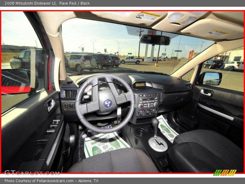 Rave Red / Black 2008 Mitsubishi Endeavor LS
