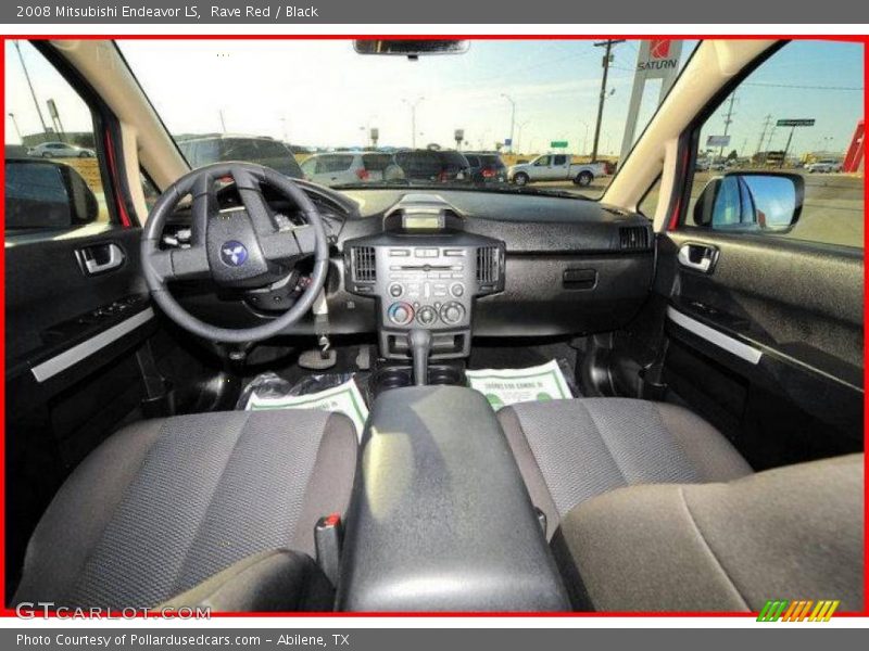 Rave Red / Black 2008 Mitsubishi Endeavor LS