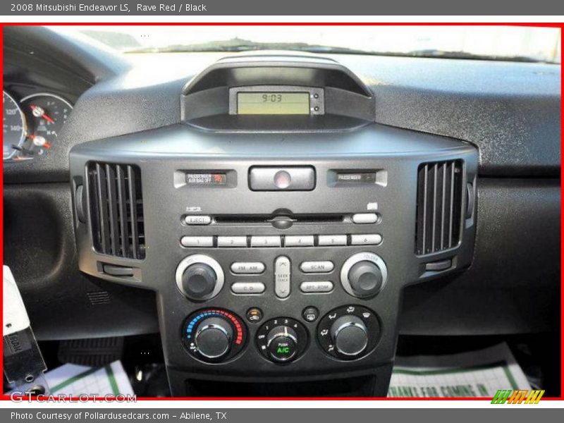 Rave Red / Black 2008 Mitsubishi Endeavor LS