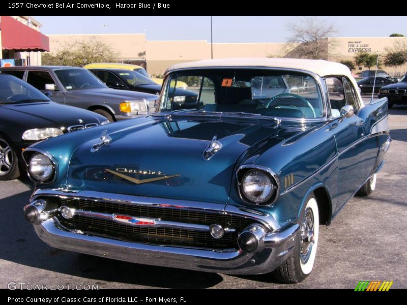 Harbor Blue / Blue 1957 Chevrolet Bel Air Convertible