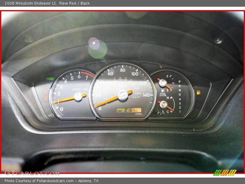 Rave Red / Black 2008 Mitsubishi Endeavor LS