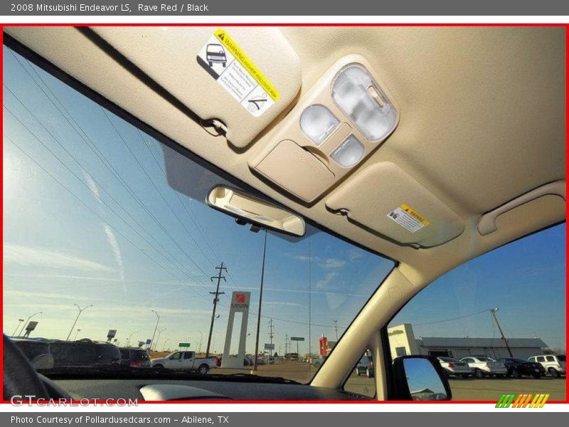 Rave Red / Black 2008 Mitsubishi Endeavor LS