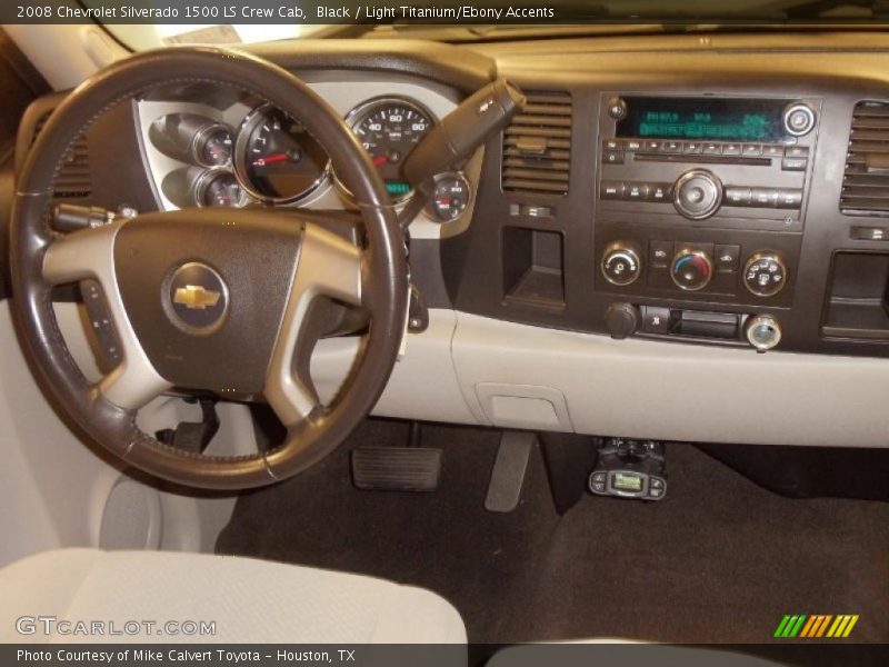 Black / Light Titanium/Ebony Accents 2008 Chevrolet Silverado 1500 LS Crew Cab