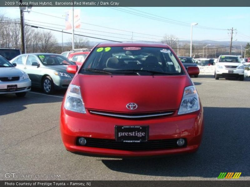 Barcelona Red Metallic / Dark Gray 2009 Toyota Prius Hybrid