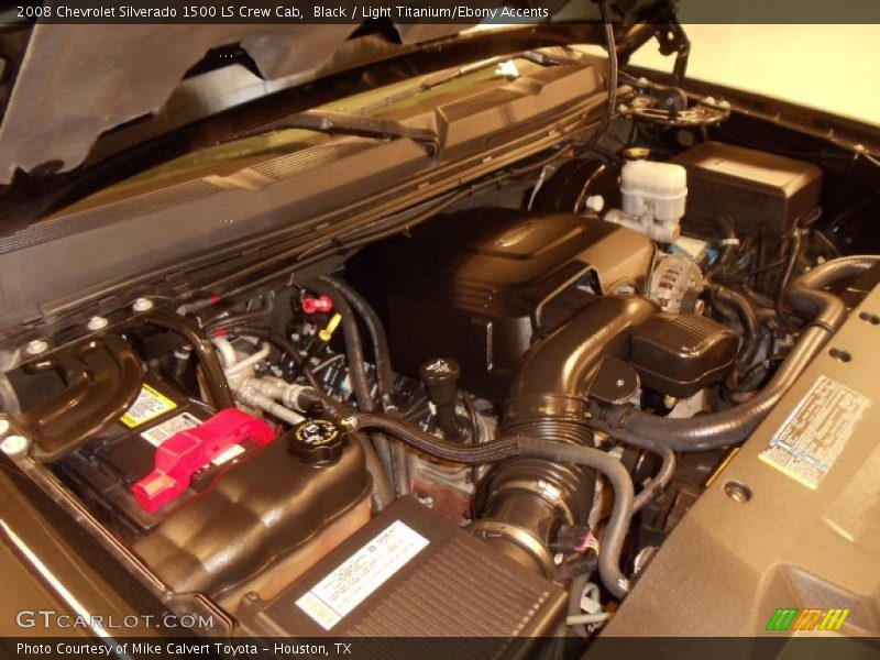 Black / Light Titanium/Ebony Accents 2008 Chevrolet Silverado 1500 LS Crew Cab