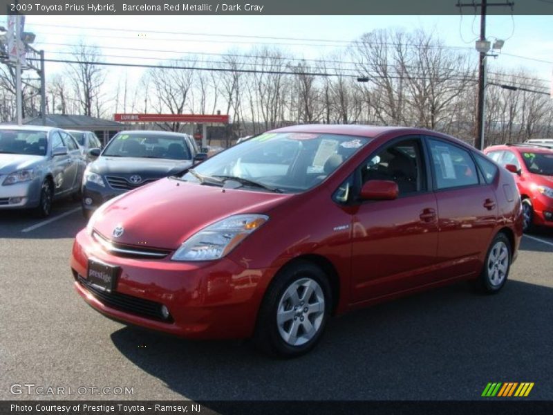 Barcelona Red Metallic / Dark Gray 2009 Toyota Prius Hybrid