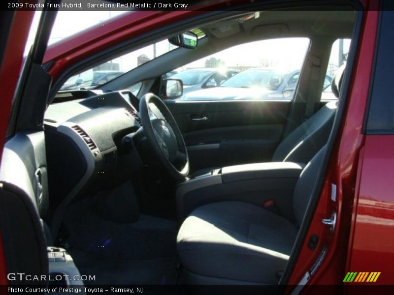 Barcelona Red Metallic / Dark Gray 2009 Toyota Prius Hybrid