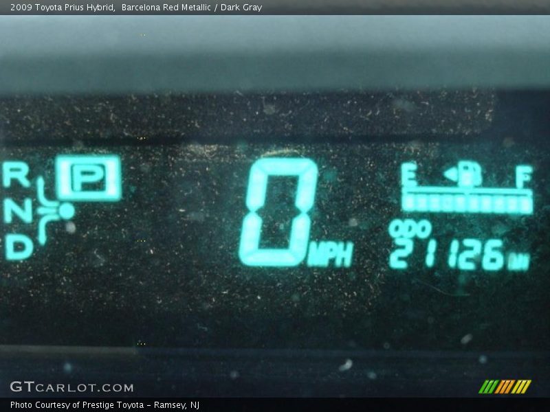Barcelona Red Metallic / Dark Gray 2009 Toyota Prius Hybrid